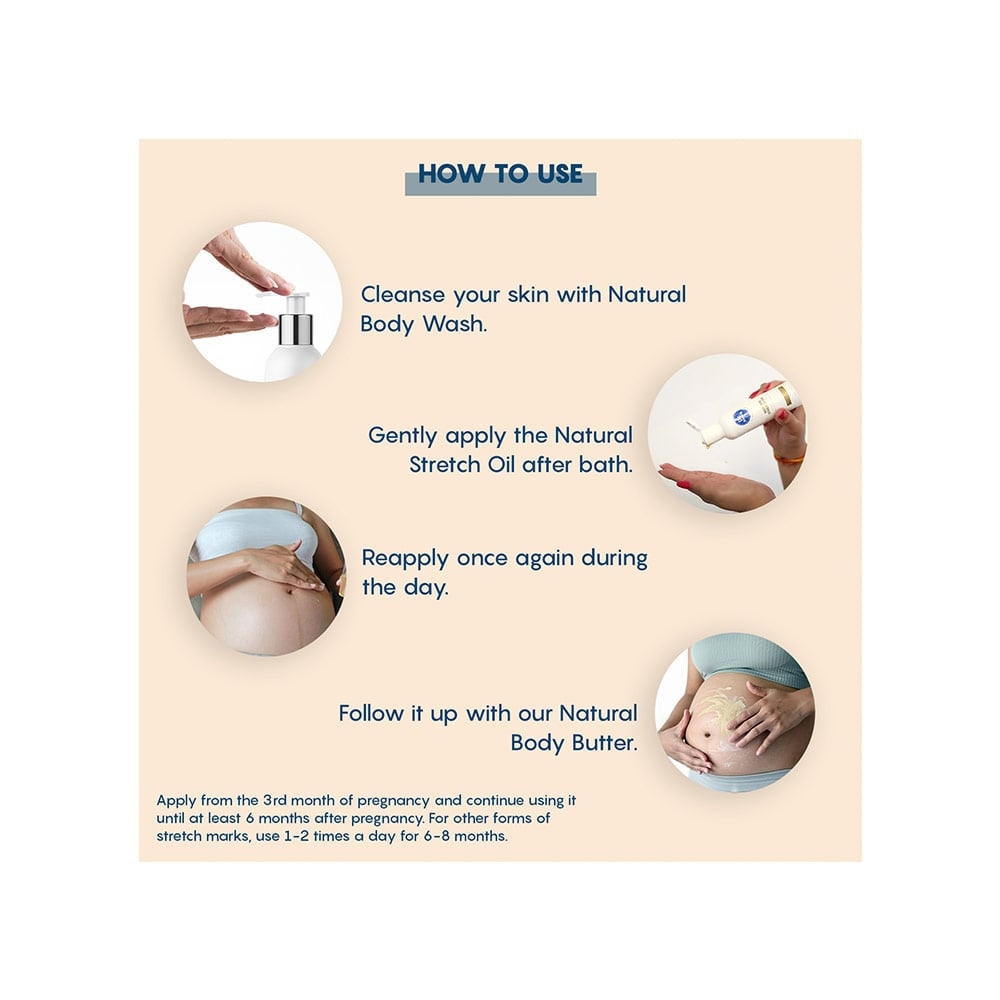 The Moms Co. Natural Anti Stretch Mark Massage Oil : 100 ml