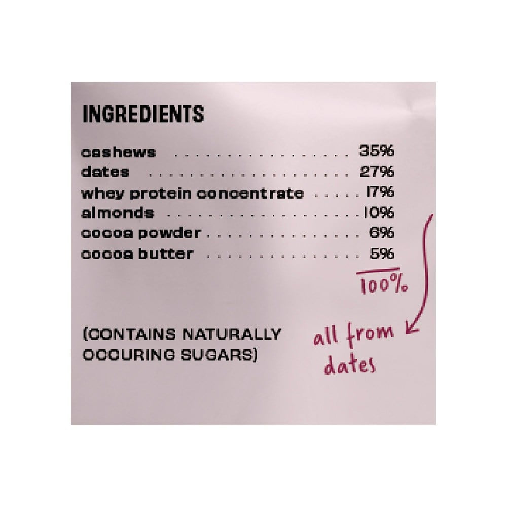 The Whole Truth Double Cocoa Protein Bar : 52 g