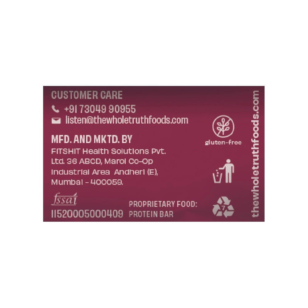 The Whole Truth Double Cocoa Protein Bar : 52 g