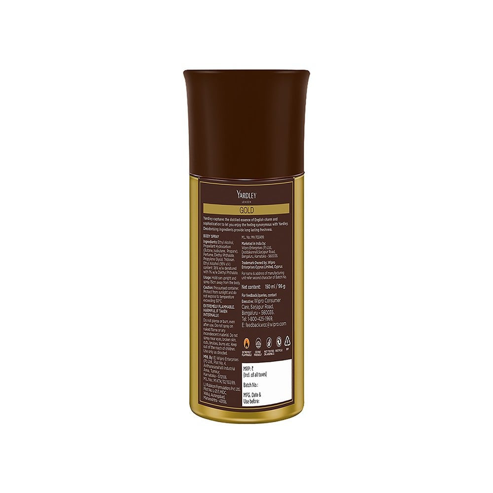 Yardley London Gold Men's Deodorant : 150 ml
