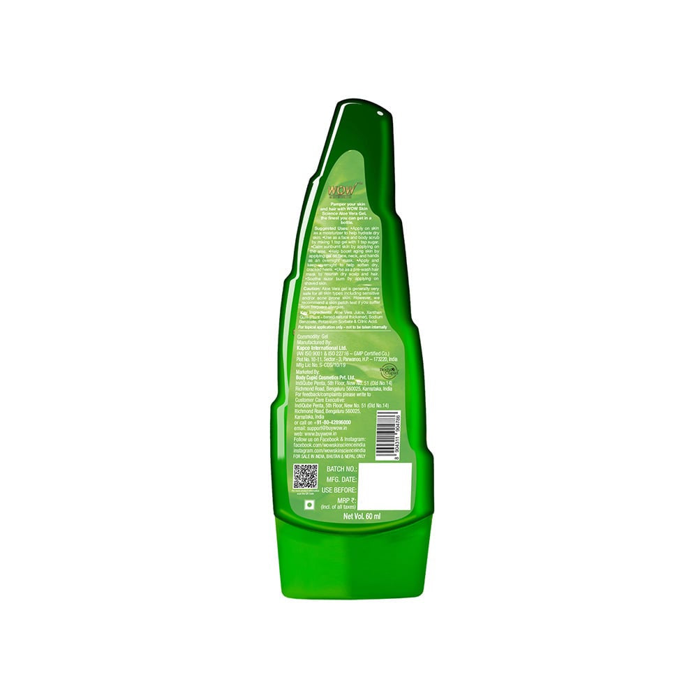 WOW Skin Science Aloe Vera Gel : 60 ml
