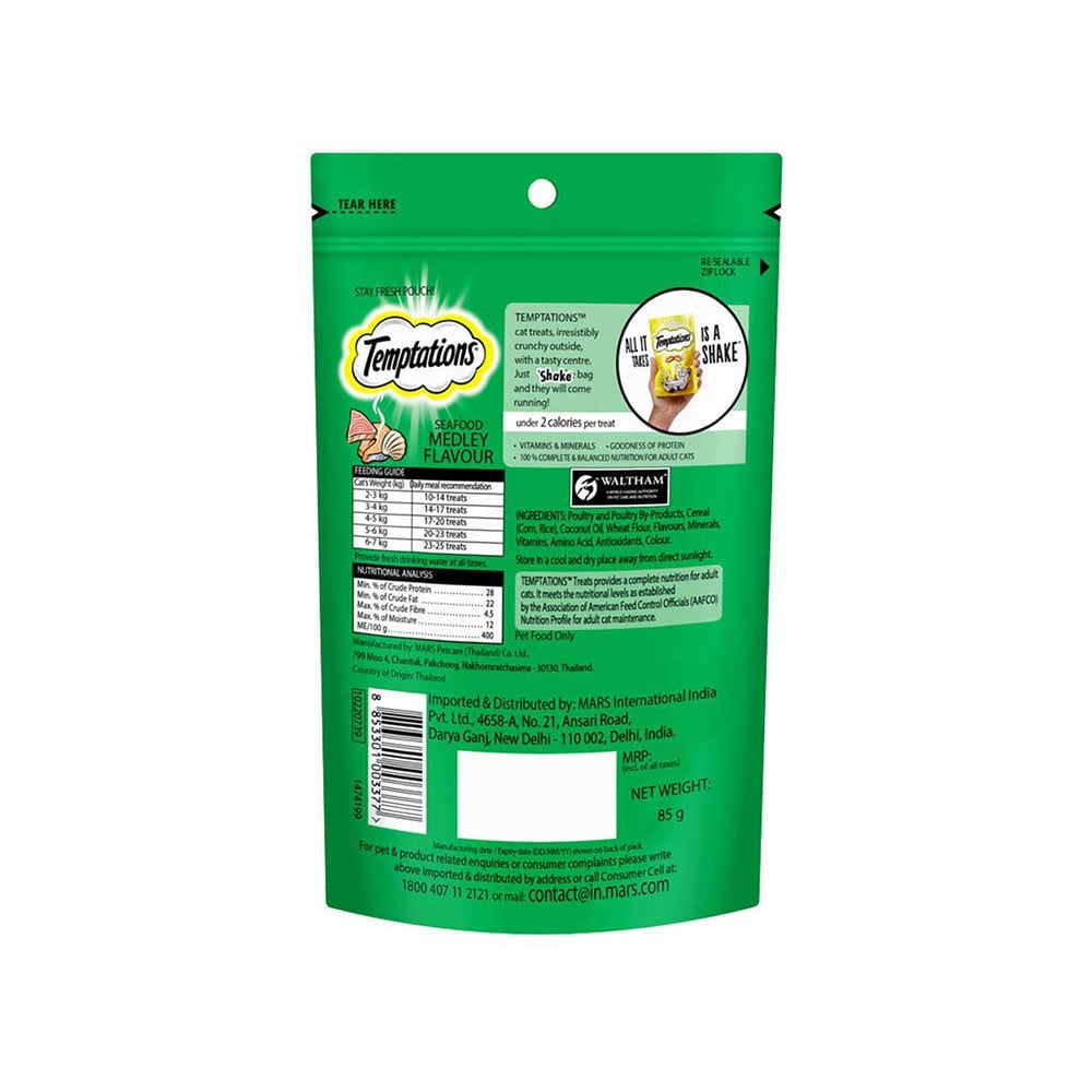 Temptations Cat Cat Treat (Seafood Medley) : 85 g