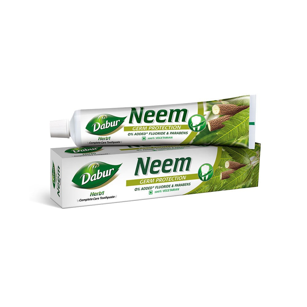 Dabur Neem Germ Protection Herbal Toothpaste - Pack of 2 : 2 x 200 g
