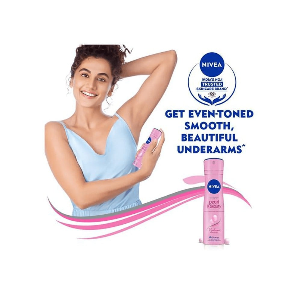 Nivea Pearl & Beauty Women's Deodorant - Pack of 2 : 2 x 150 ml