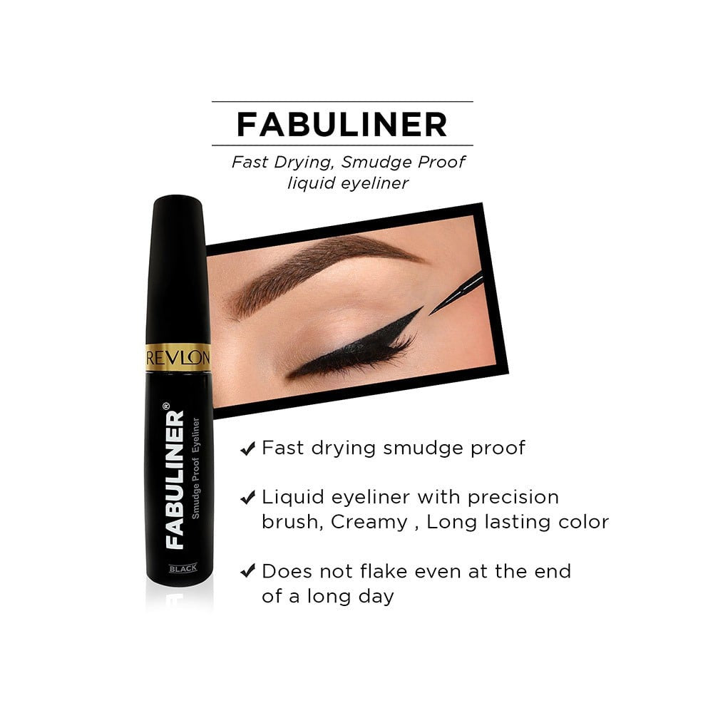 Revlon Fabuliner Smudge Proof Eyeliner (Black) : 9 ml