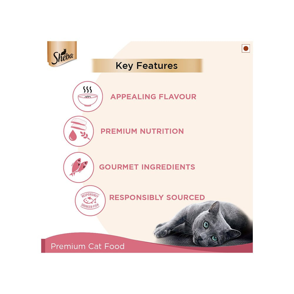 Sheba Rich - Skipjack Salmon in Sasami Wet Cat Food : 12 x 35 g