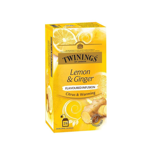 Twinings Lemon & Ginger Tea Bags : 25 units