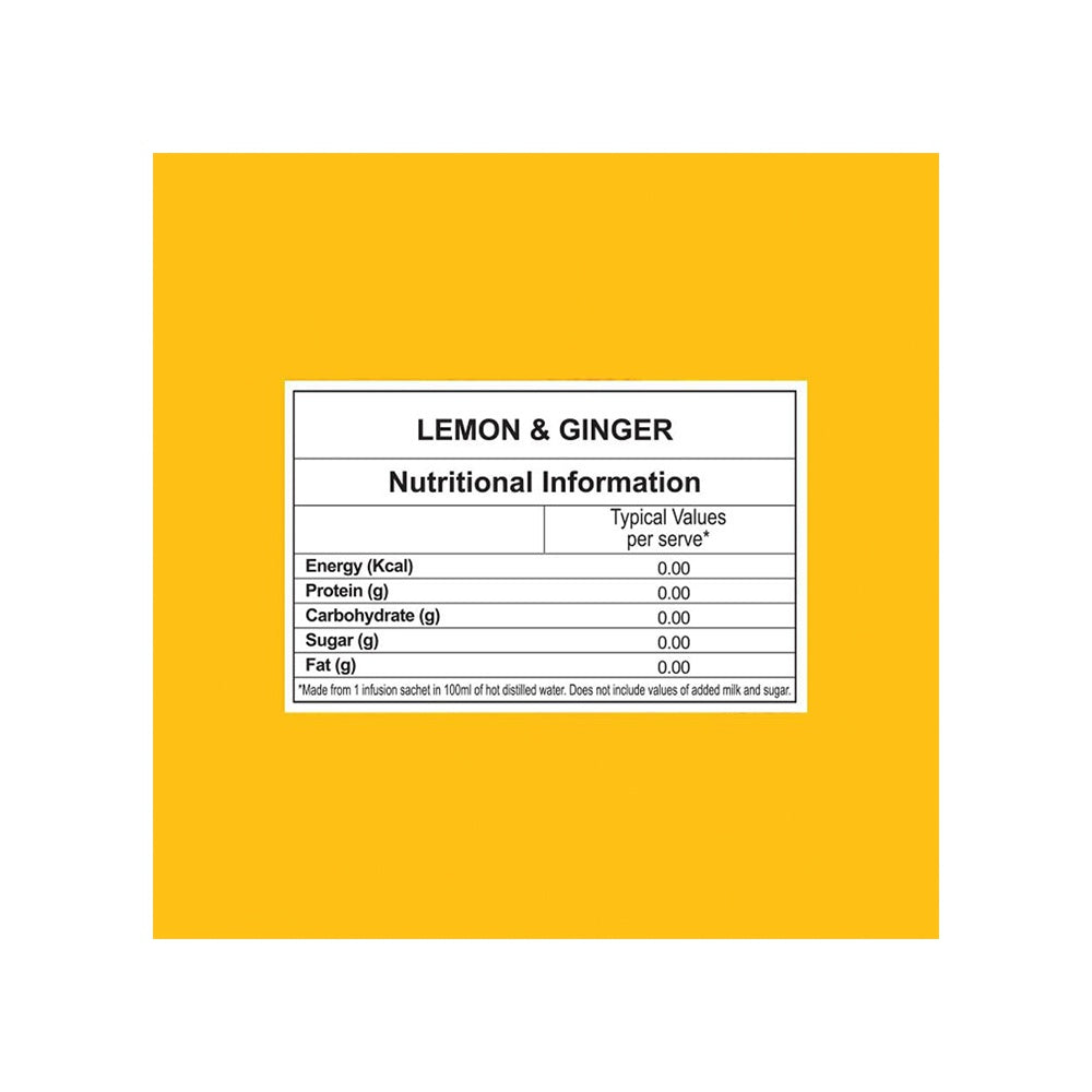 Twinings Lemon & Ginger Tea Bags : 25 units