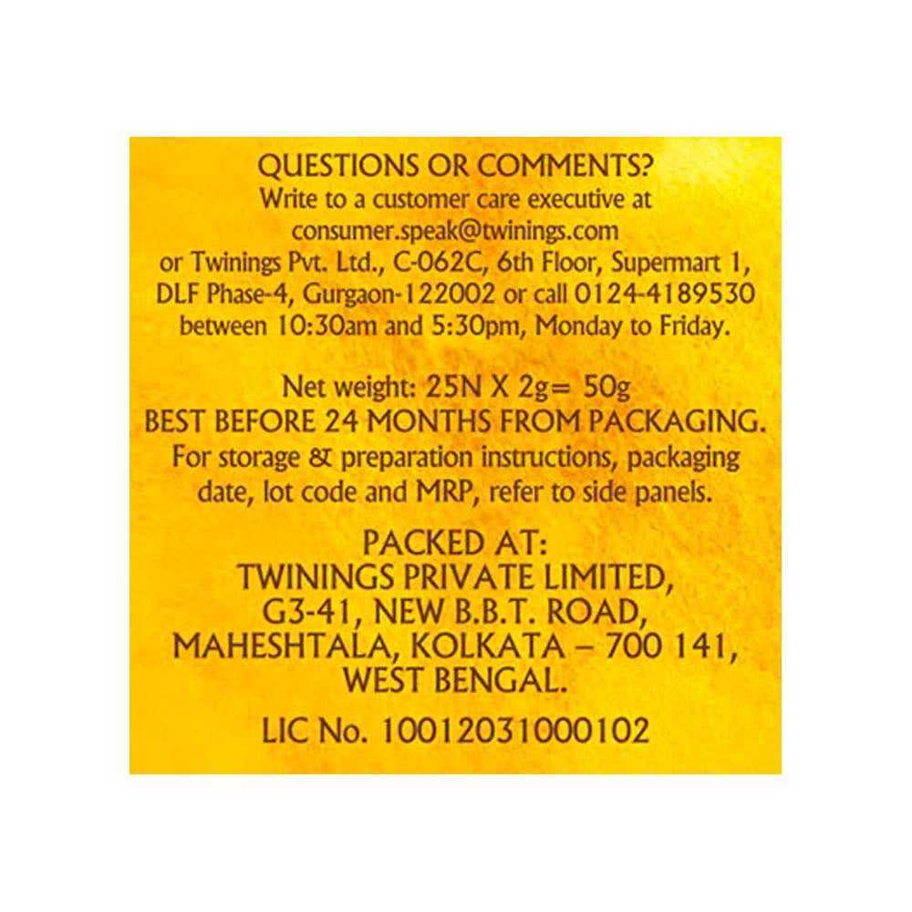 Twinings Lemon & Ginger Tea Bags : 25 units