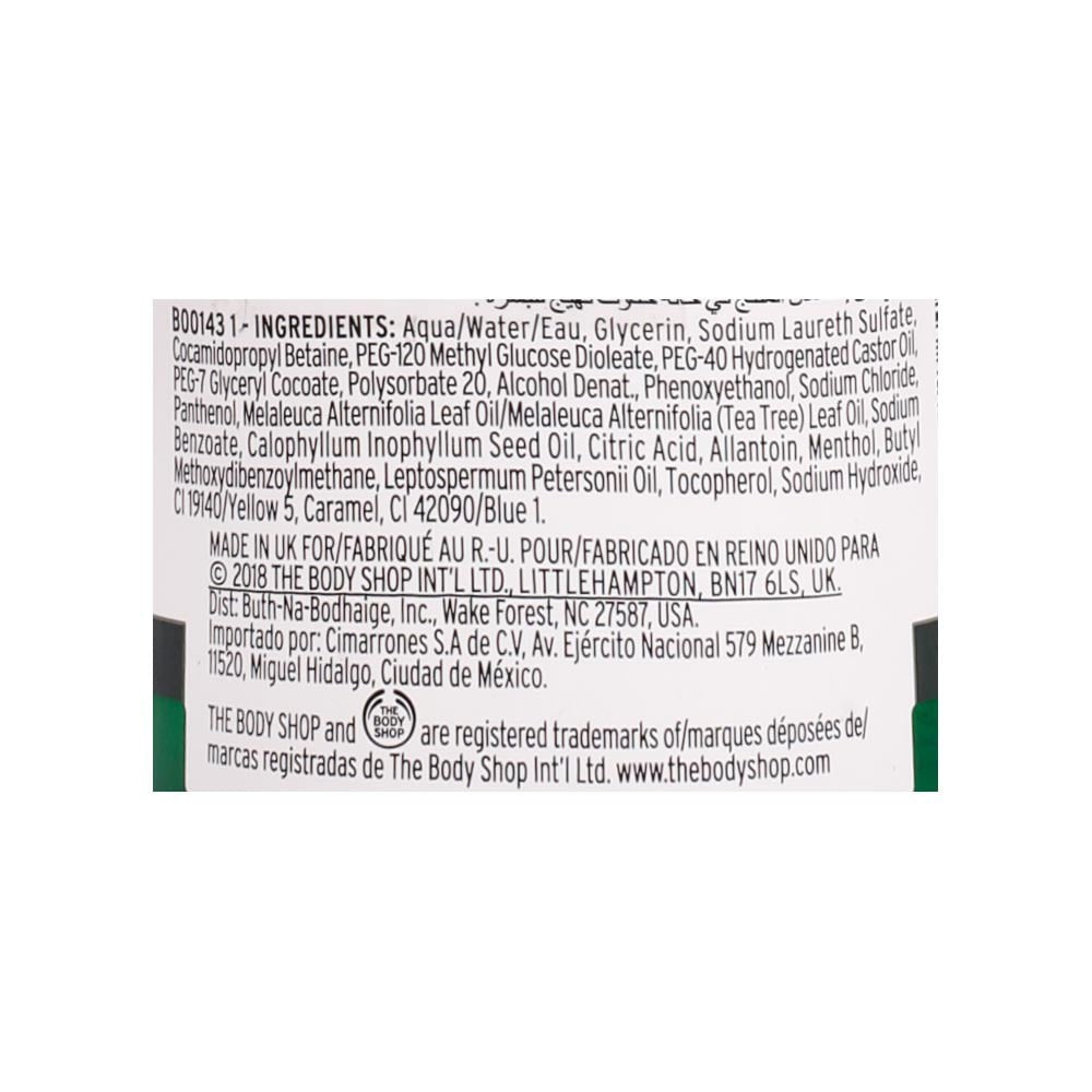 The Body Shop Tea Tree Facial Wash : 250 ml