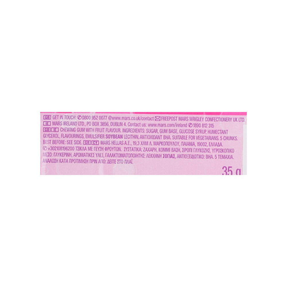 Wrigley's Hubba Bubba Bubble Gum (Chunky and Bubbly - Original Flavour) : 35 g