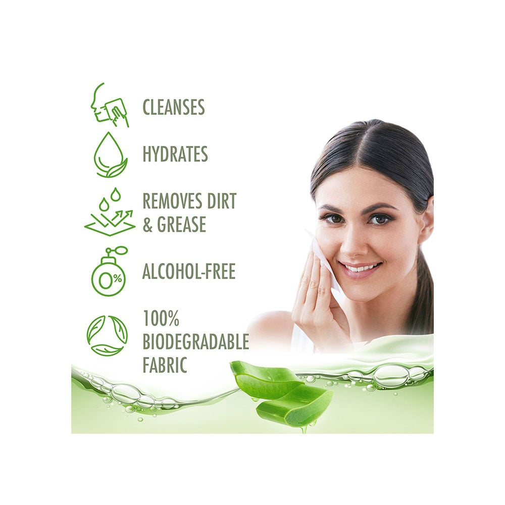 Lakme 9To5 Naturale Aloe Cleansing Face Wipes : 25 pcs