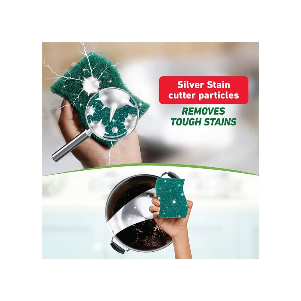 Scotch Brite Silver Sparks Scrub Pad : 6 units