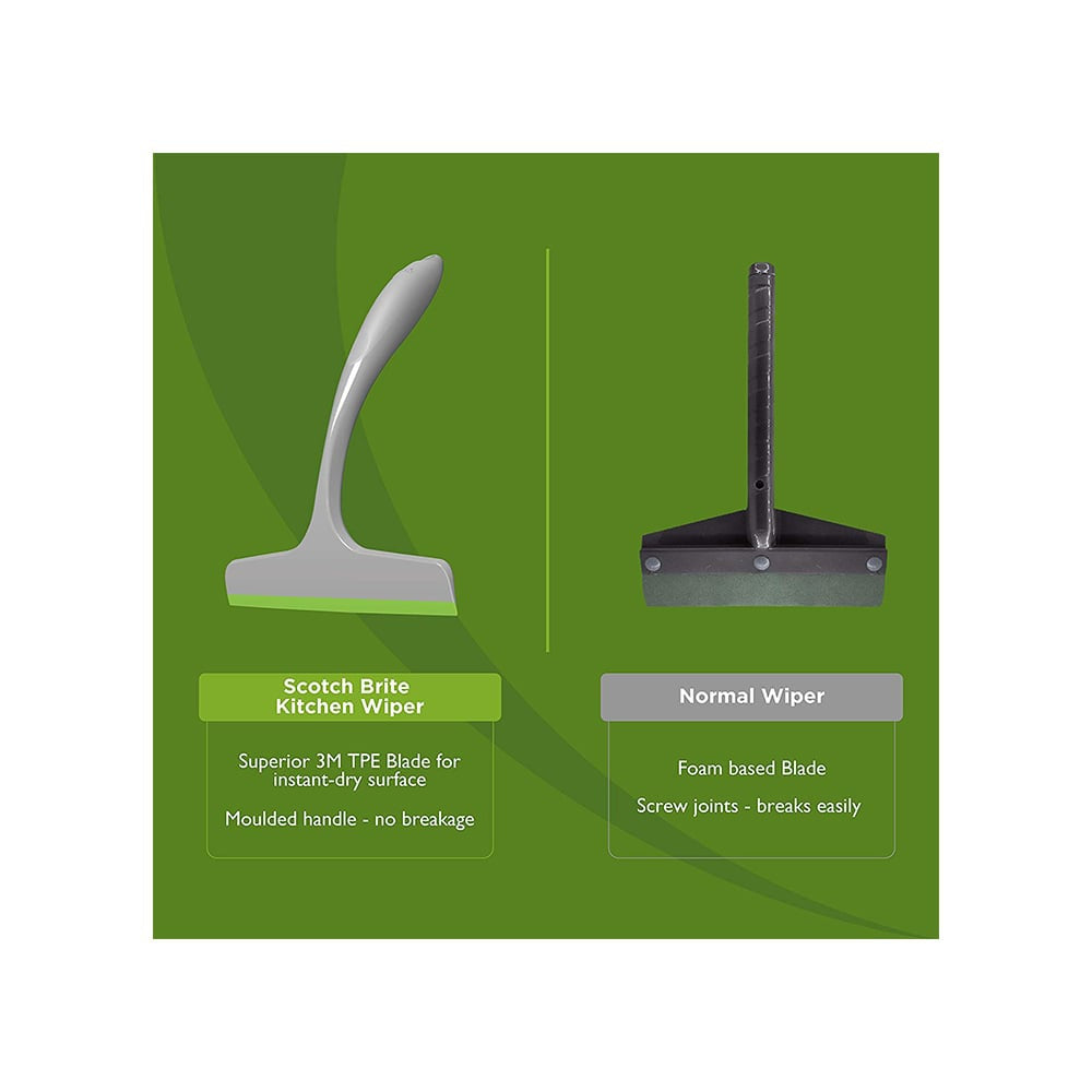 Scotch Brite Kitchen Wiper Grey & Green : 1 unit