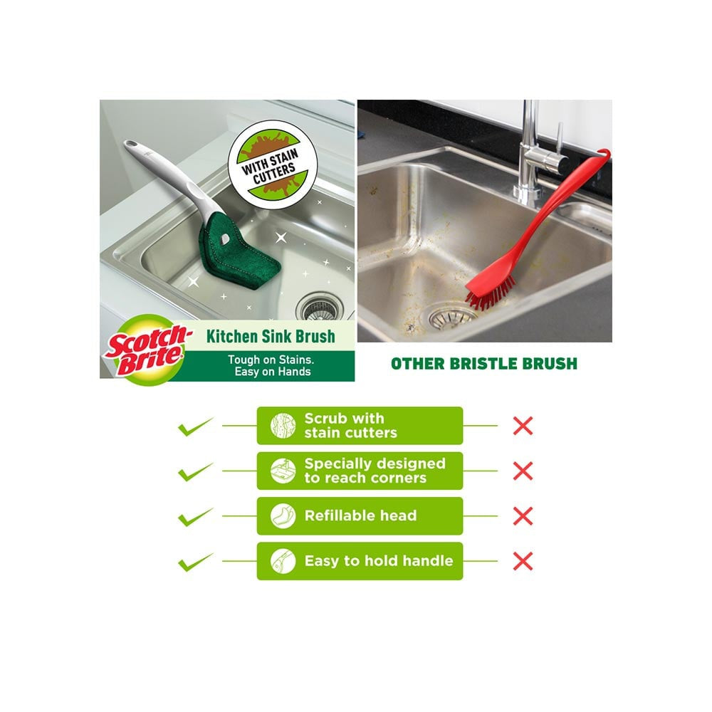 Scotch Brite Kitchen Sink Brush : 1 unit