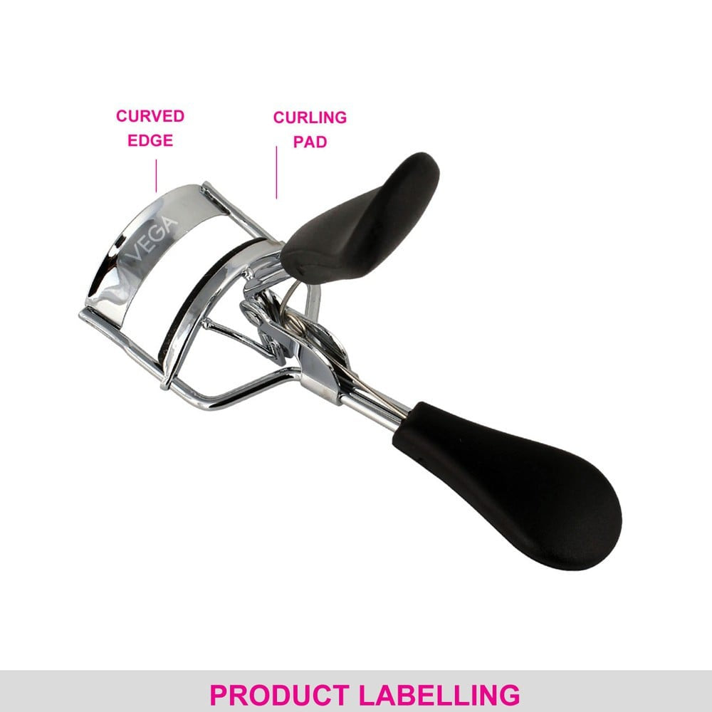 Vega Premium Eyelash Curler (Black, EC-02) : 1 unit