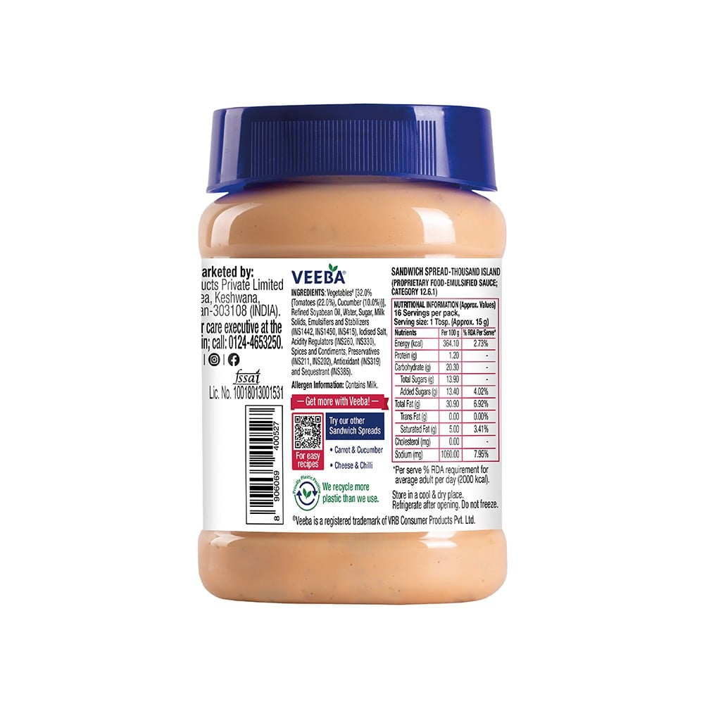 Veeba Thousand Island Sandwich Spread : 250 g