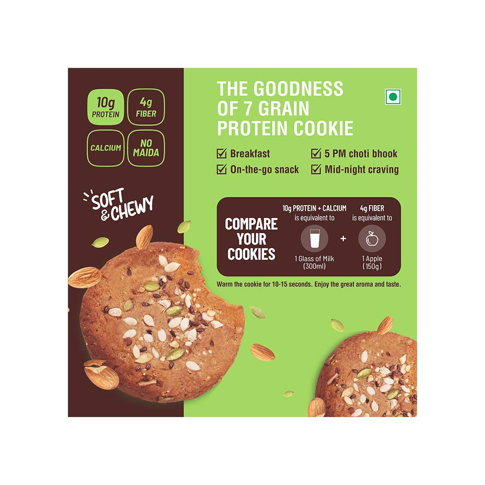 RiteBite Max Protein Nuts & Seeds Cookies - Pack of 2 : 2 x 55 g