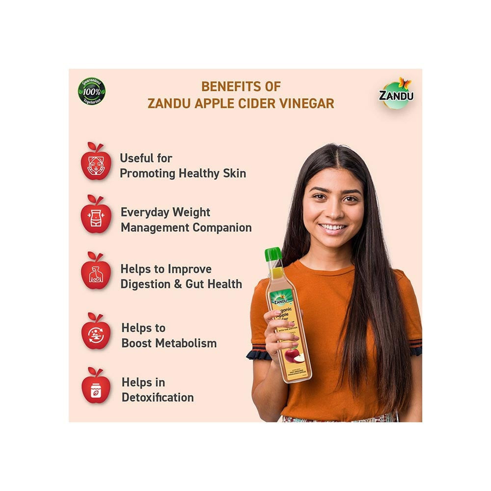 Zandu Organic Apple Cider Vinegar : 500 ml