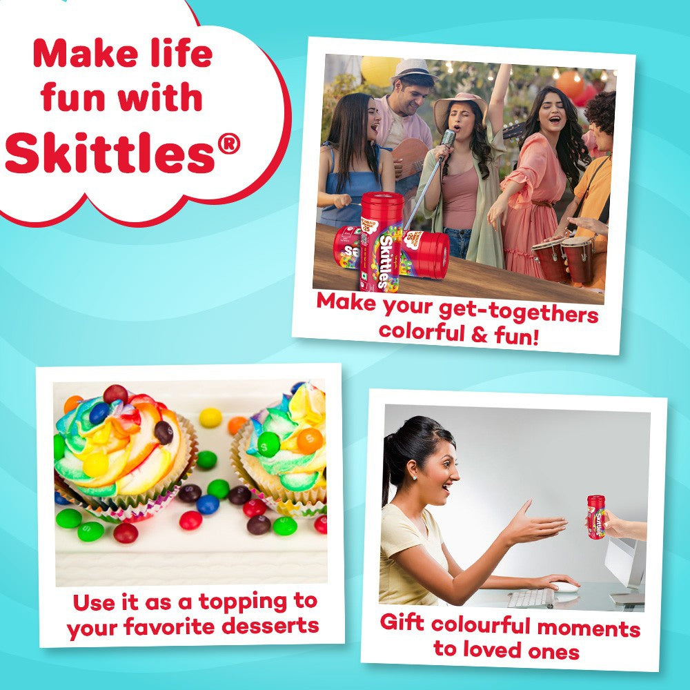 Skittles Original Bite-size Fruit Candy - Pack of 2 : 2 x 30.4 g