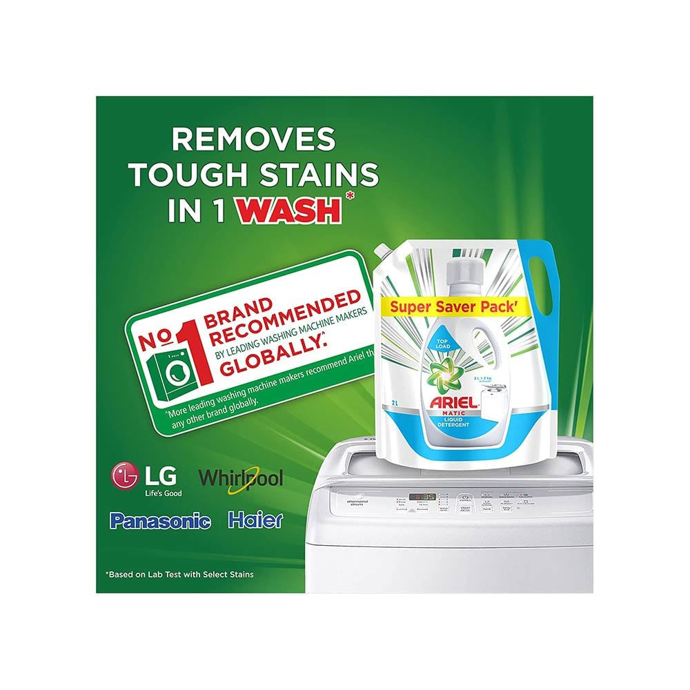 Ariel Top Load Liquid Detergent 2 ltr - Pack of 2 : 2 x 2 ltr