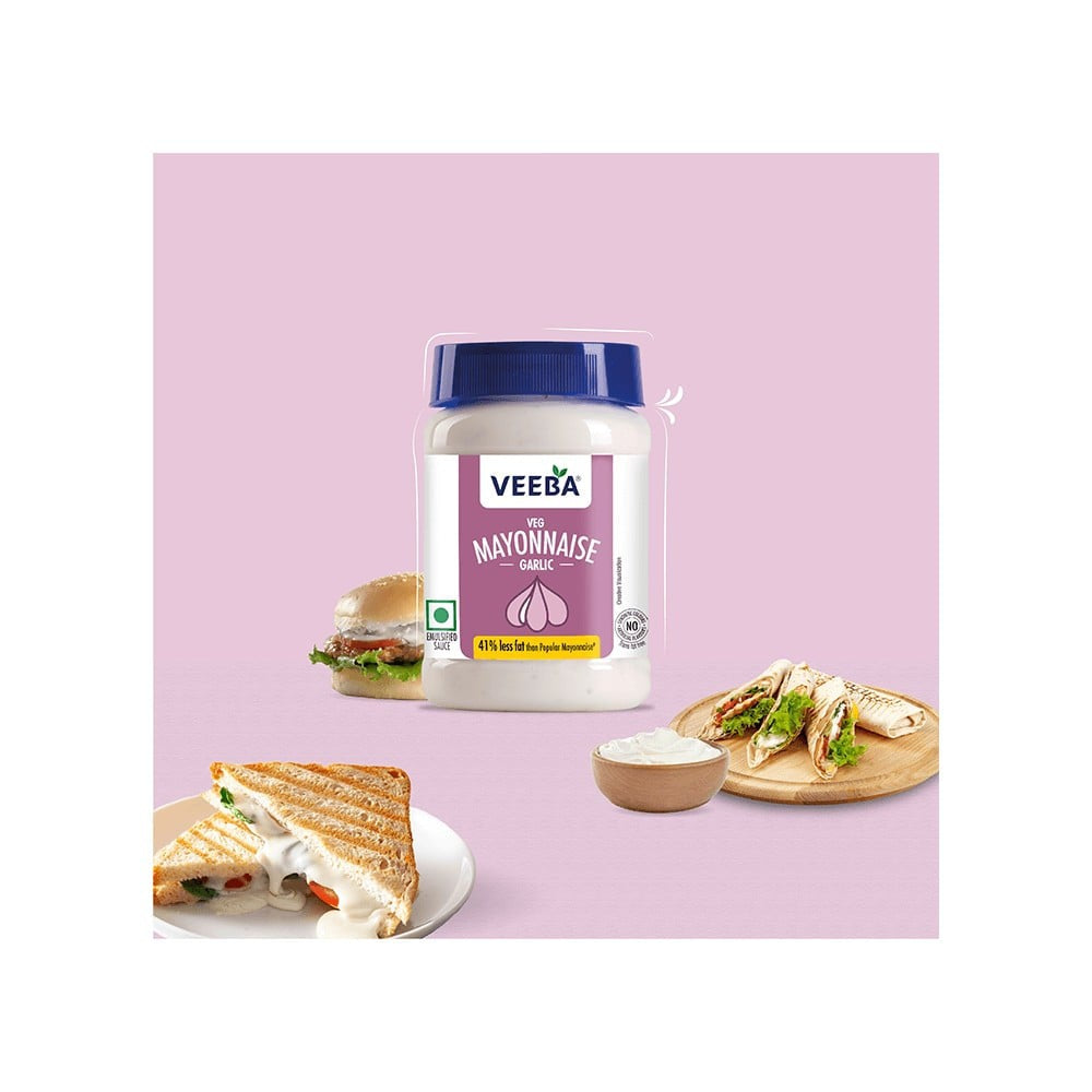 Veeba Veg Mayonnaise (Garlic) - Pack of 2 : 2 x 250 g