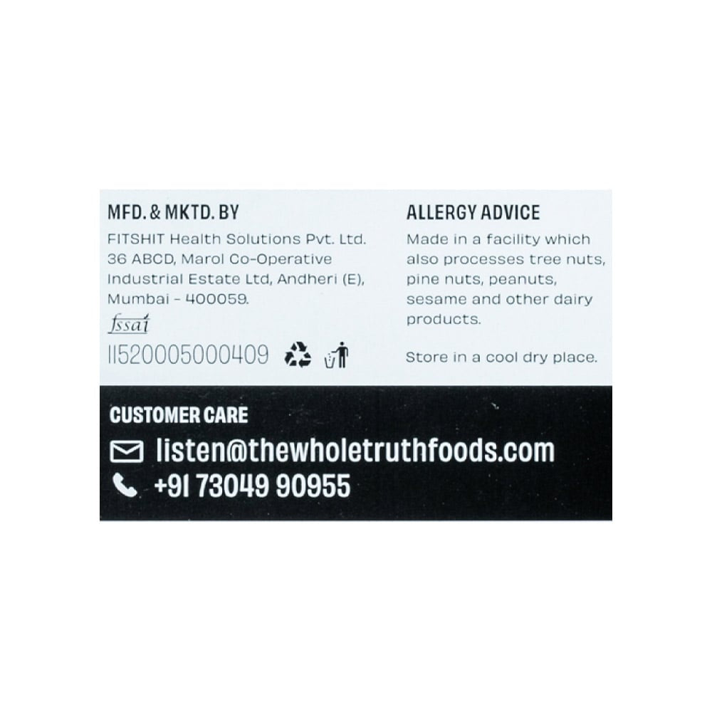 The Whole Truth Sea Salt Dark Chocolate Bar : 80 g