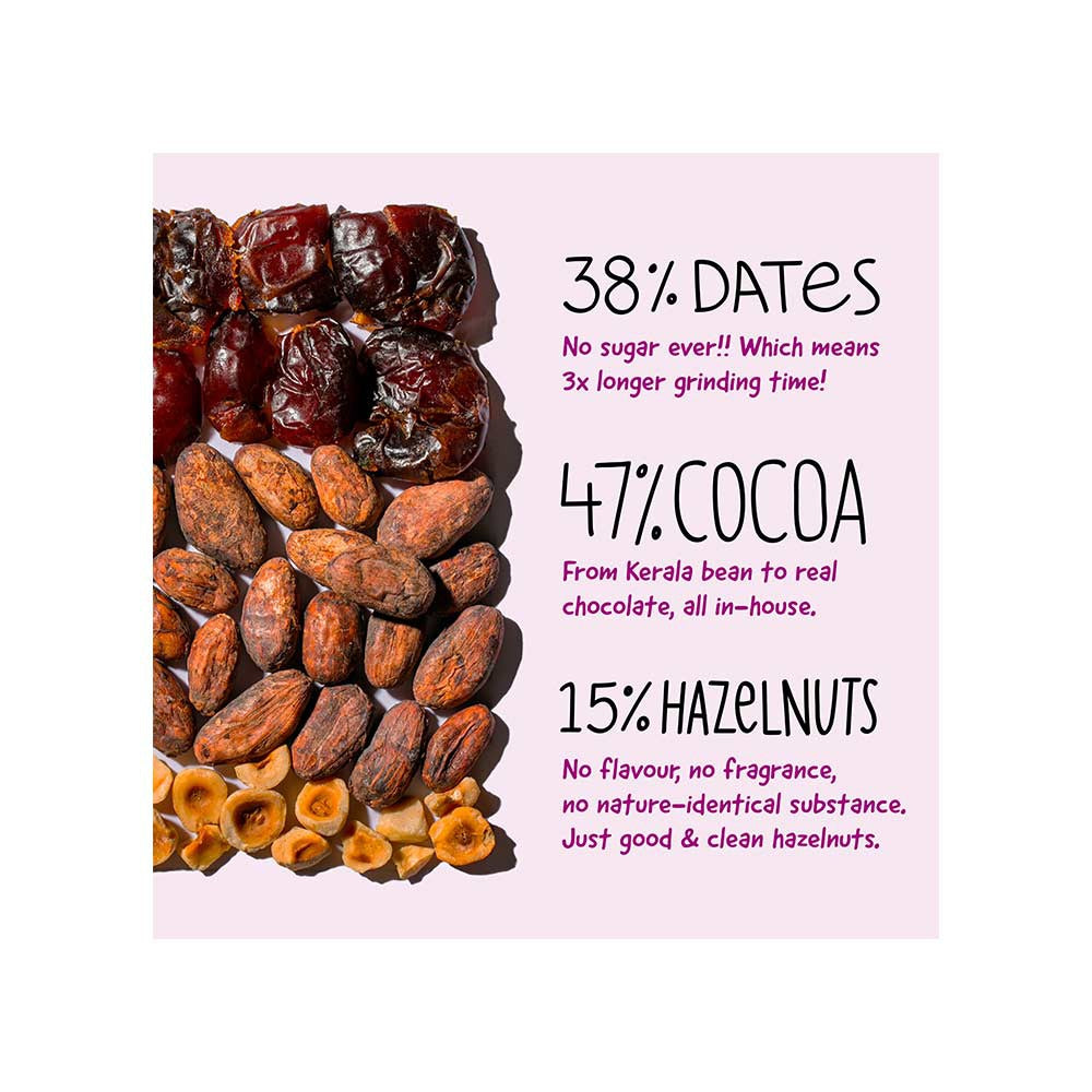 The Whole Truth Hazelnut Dark Chocolate Bar : 80 g