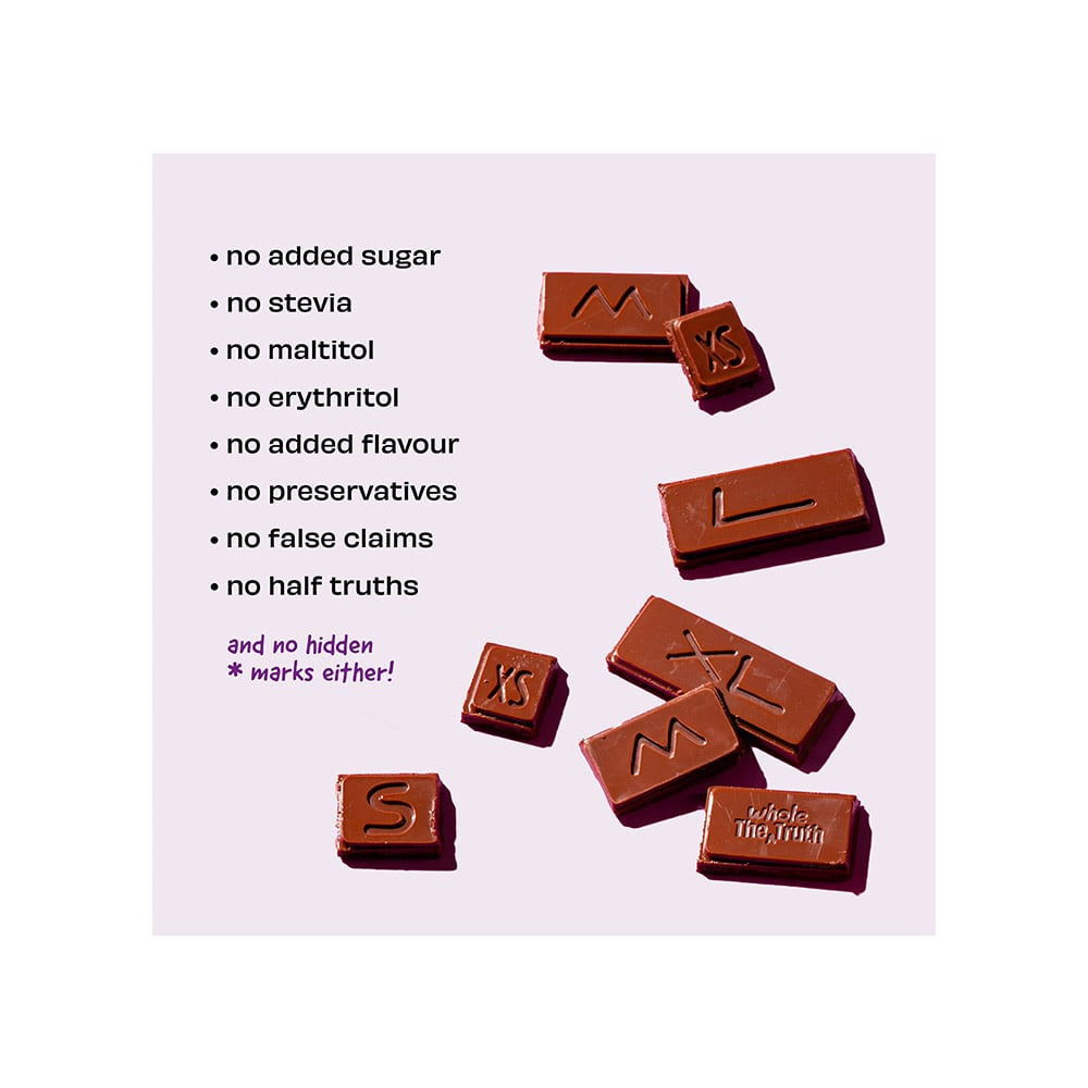 The Whole Truth Almond Raisin Dark Chocolate Bar (Cocoa 47%, Dates 38%, Almonds & Raisins 15%) : 80 g
