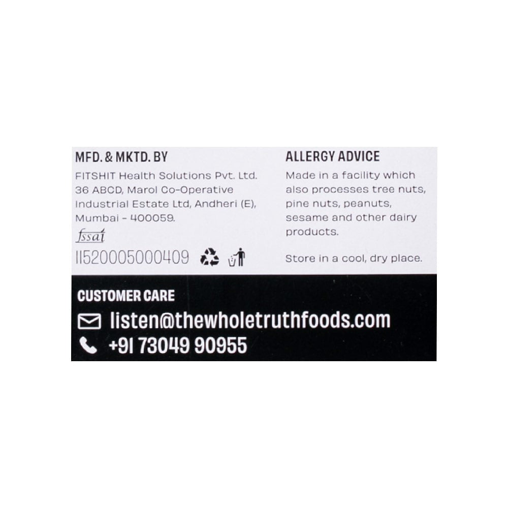 The Whole Truth Almond Raisin Dark Chocolate Bar (Cocoa 47%, Dates 38%, Almonds & Raisins 15%) : 80 g