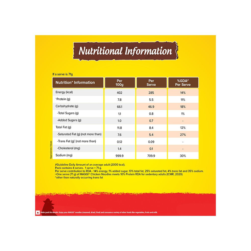 Maggi Chicken Instant Noodles - Pack of 2 : 2 x 284 g