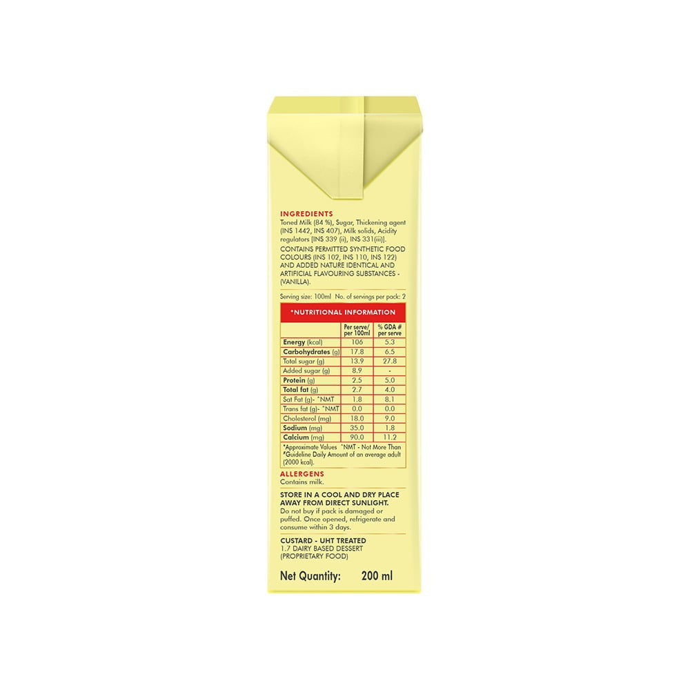 Weikfield Ready To Eat Custard (Vanilla) : 200 ml