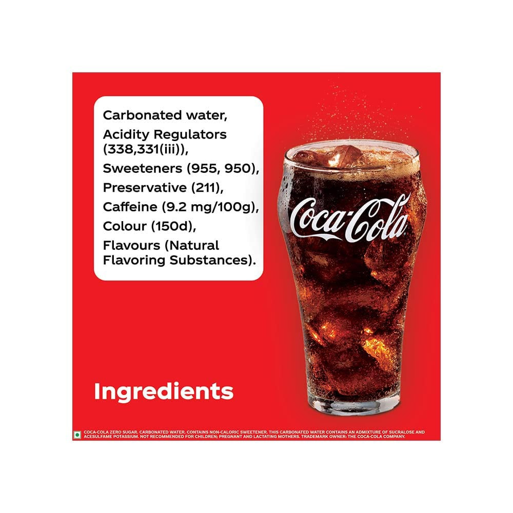 Coca-Cola Zero Sugar Soft Drink : 750 ml