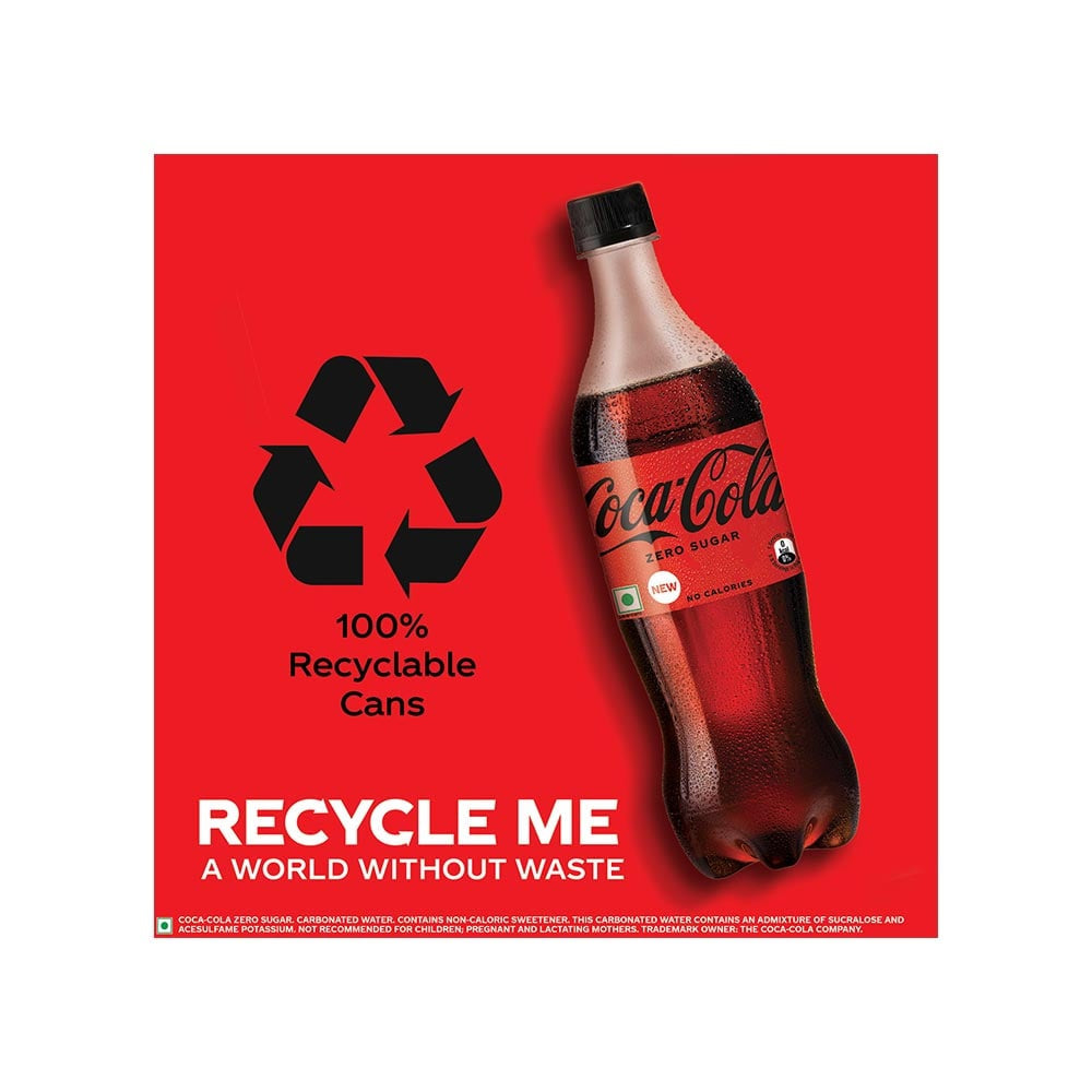 Coca-Cola Zero Sugar Soft Drink : 750 ml