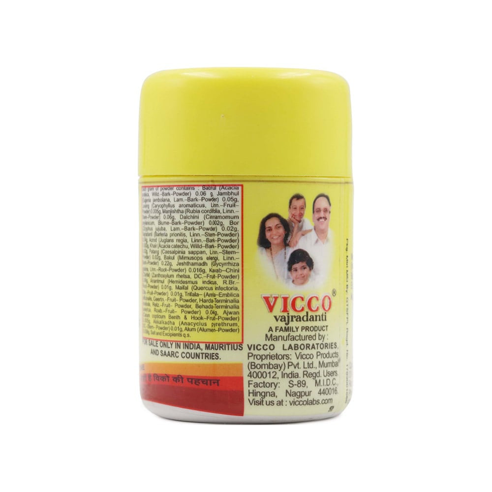 Vicco Vajradanti Ayurvedic Tooth Powder - Pack of 2 : 2 x 50 g