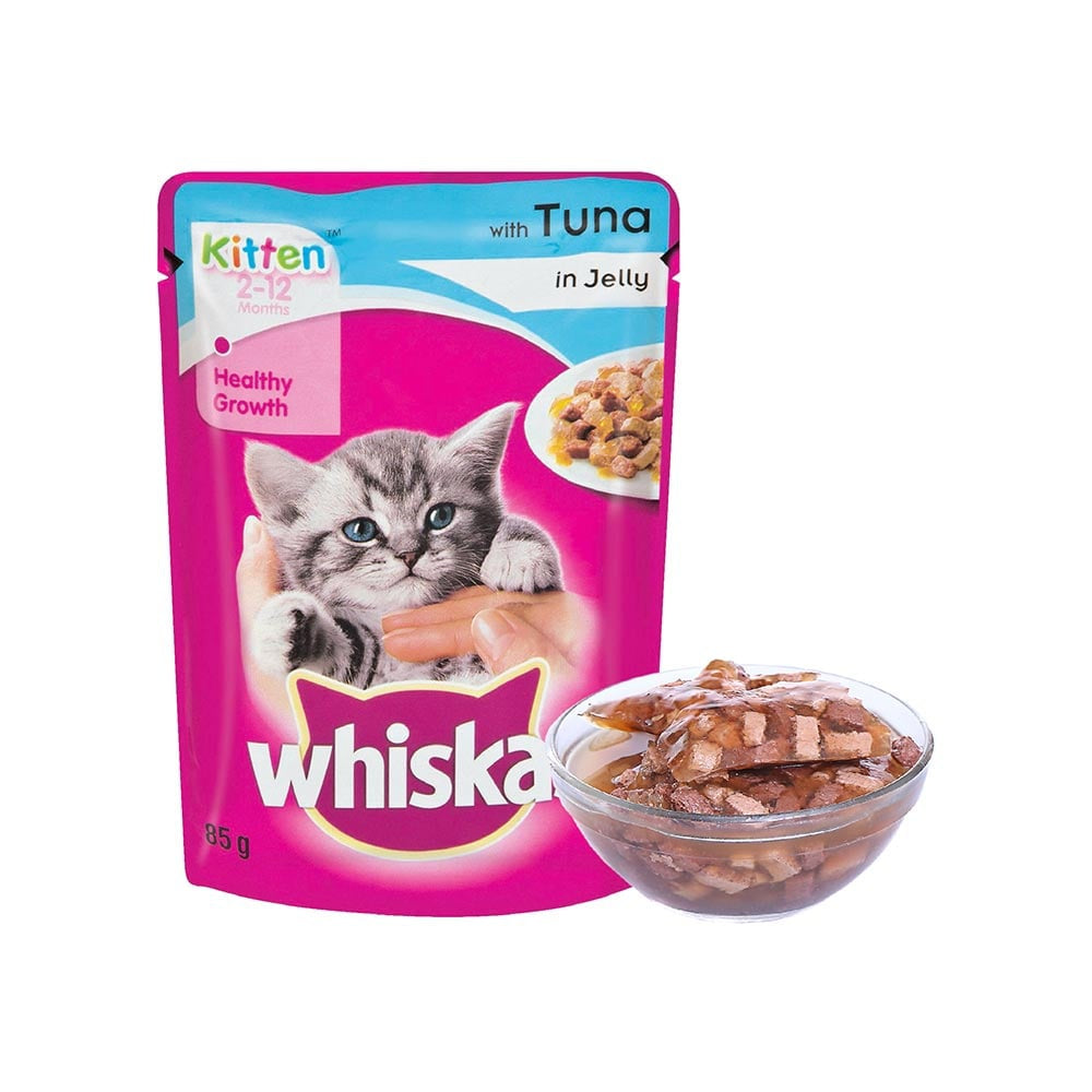 Whiskas Kitten Wet Wet Kitten Food -Tuna in Jelly (2-12 Months) - Pack of 2 : 2 x 80 g