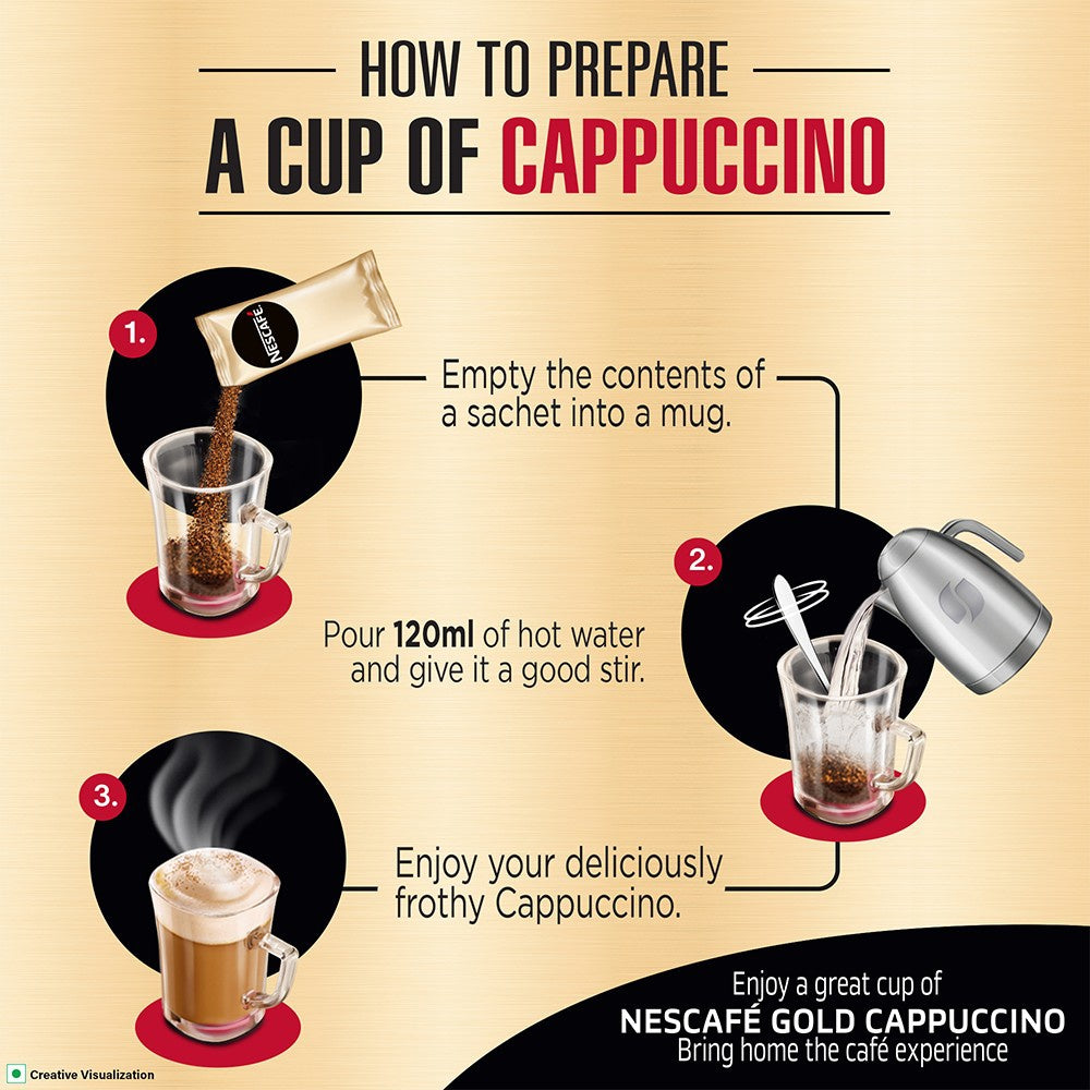 Nescafe Cappuccino Coffee Premix - Caf·like Coffee - Pack of 2 : 2 x 125 g
