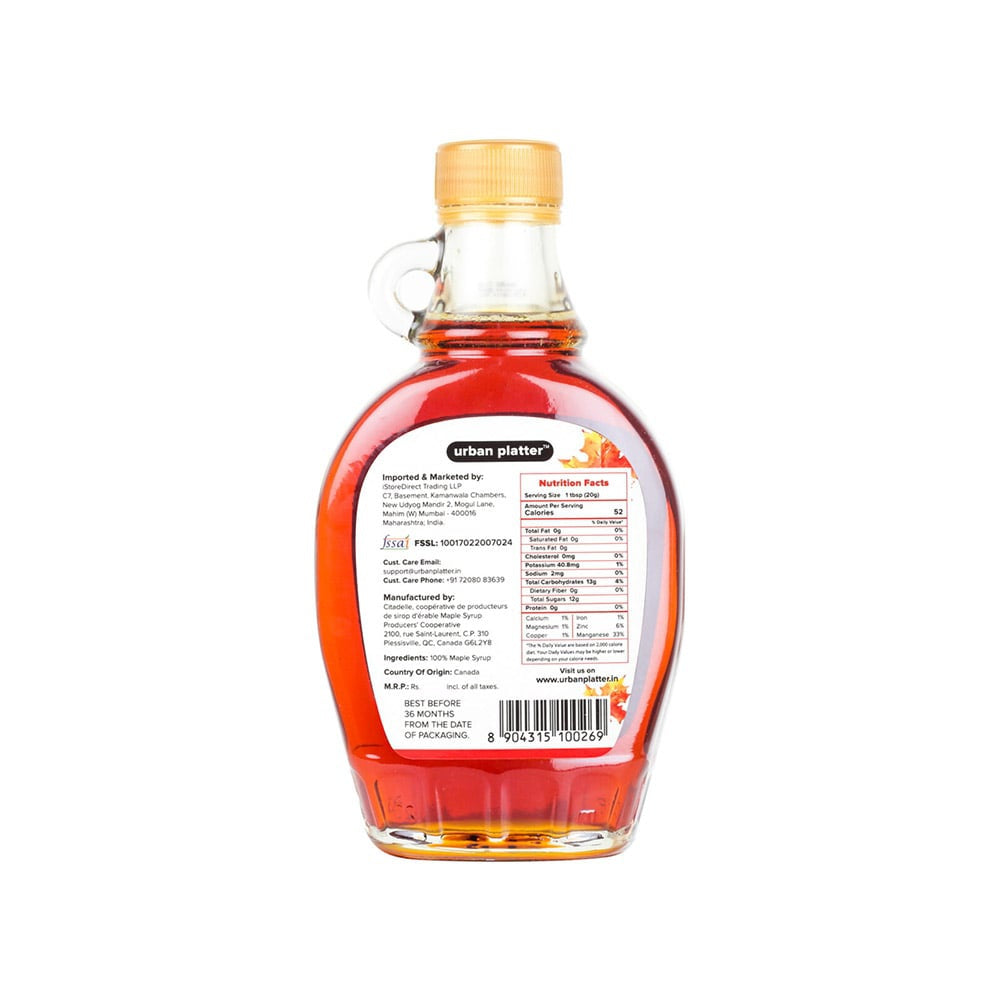 Urban Platter Pure Maple Syrup : 250 ml