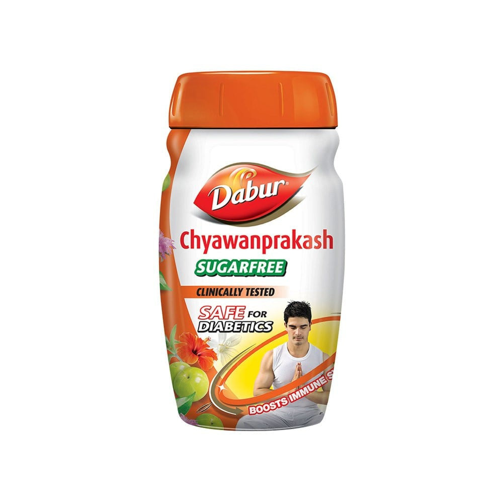 Dabur Chyawanprash Sugar Free - Safe for Diabetics with 40+ Ayurvedic Herbs - Pack of 2 : 2 x 900 g