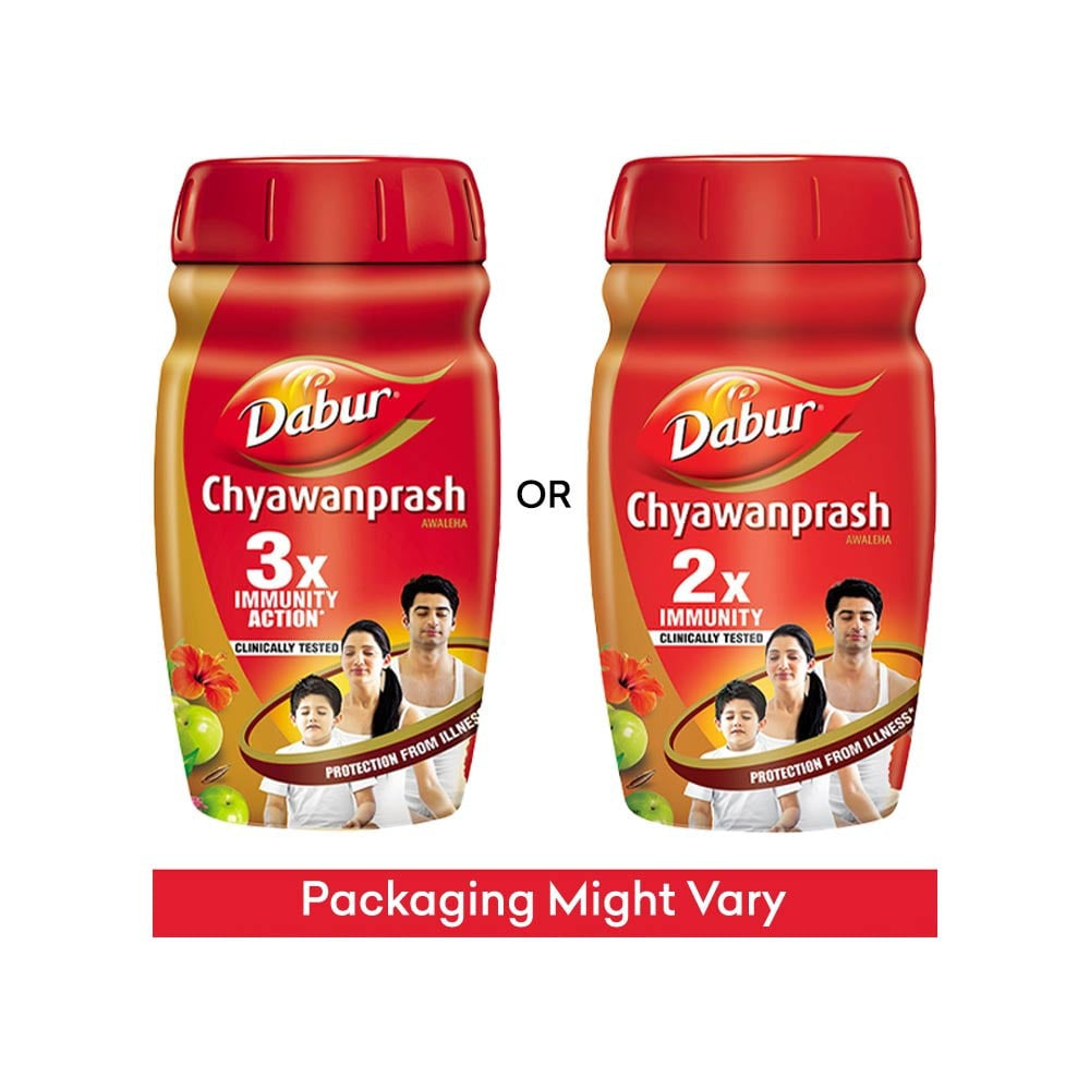 Dabur Chyawanprash Awaleha (950 g) - 3x Immunity Action with 40+ Ayurvedic Herbs - Pack of 2 : 2 x 950 g