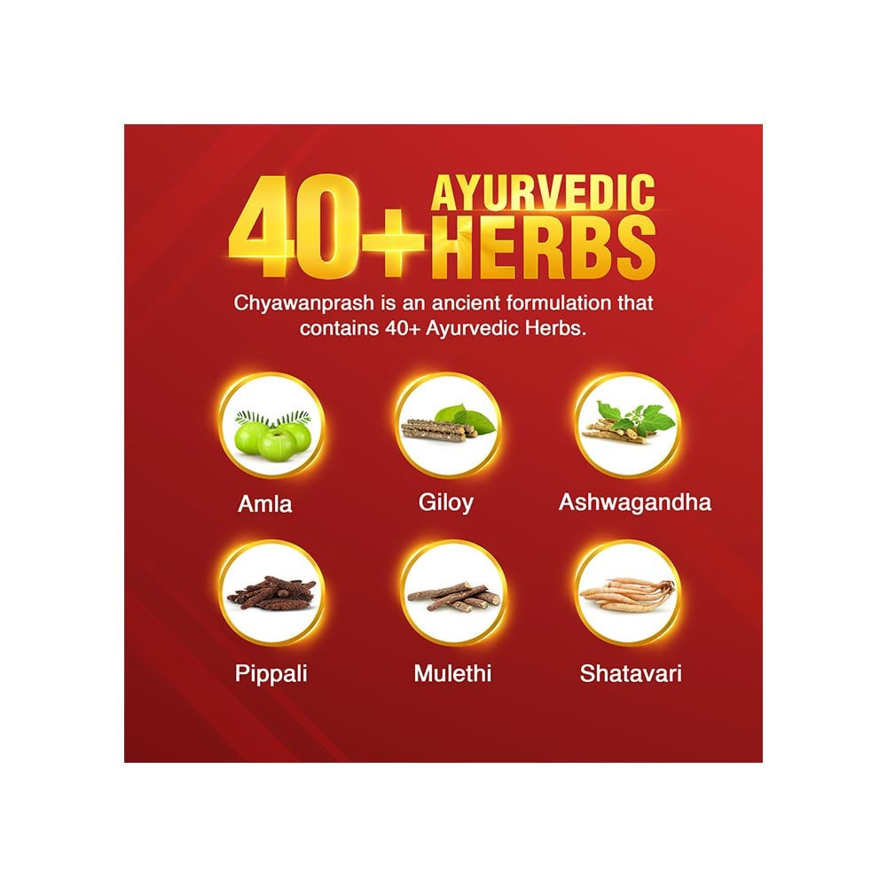 Dabur Chyawanprash Awaleha (950 g) - 3x Immunity Action with 40+ Ayurvedic Herbs - Pack of 2 : 2 x 950 g