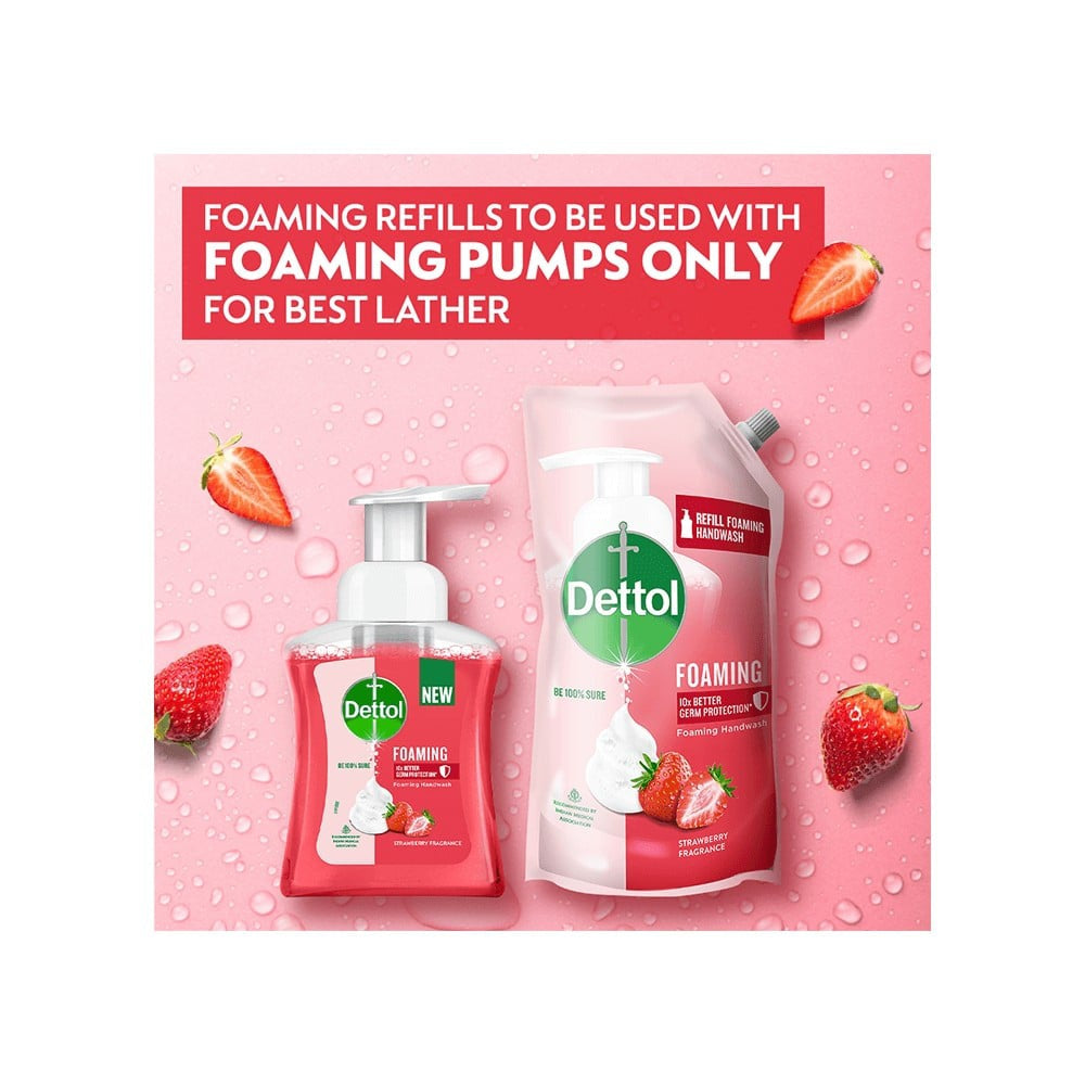 Dettol Strawberry Fragrance Foaming Handwash - Pack of 2 : 2 x 700 ml