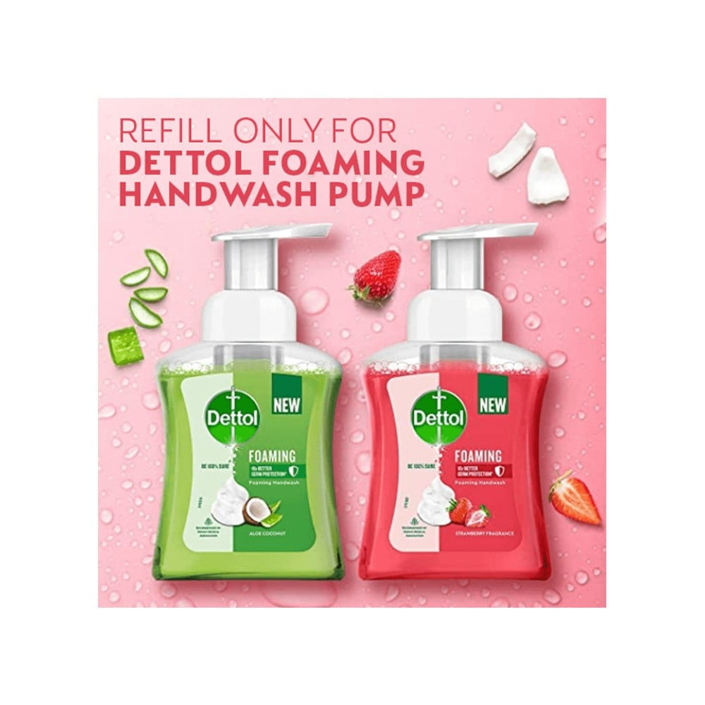 Dettol Strawberry Fragrance Foaming Handwash - Pack of 2 : 2 x 700 ml