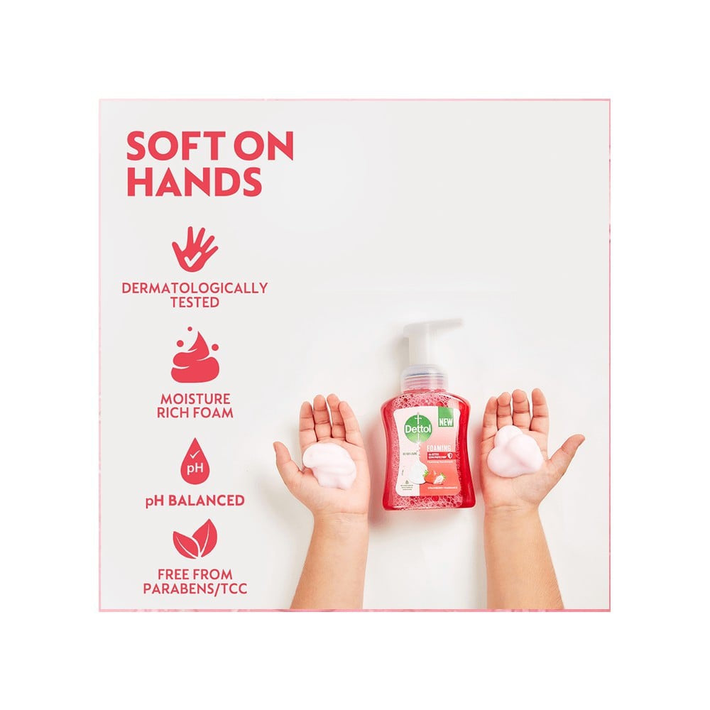 Dettol Strawberry Fragrance Foaming Handwash - Pack of 2 : 2 x 700 ml