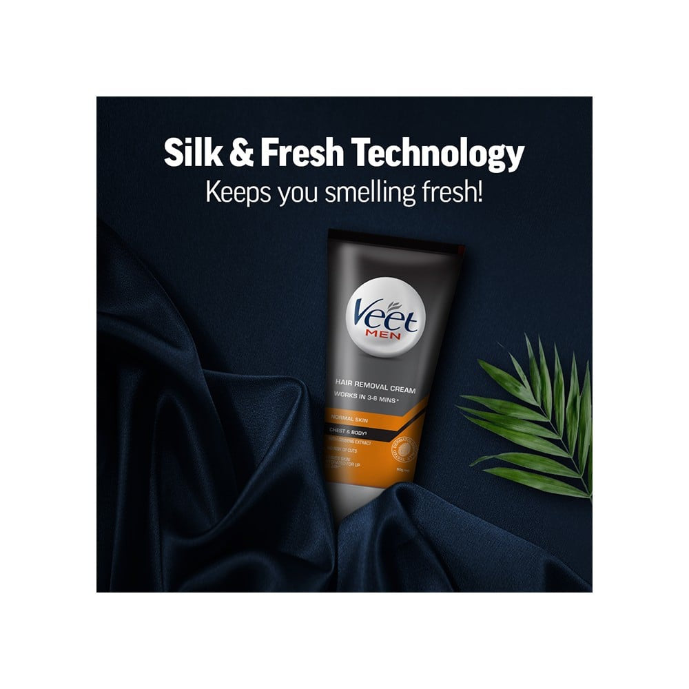 Veet Men's Hair Removal Cream (Normal Skin) - Pack of 2 : 2 x 50 g