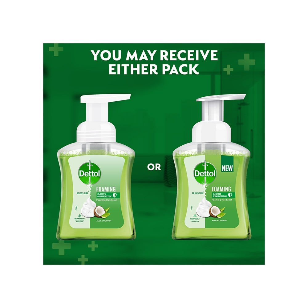 Dettol Aloe Coconut Foaming Handwash 250 ml - Pack of 2 : 2 x 250 ml