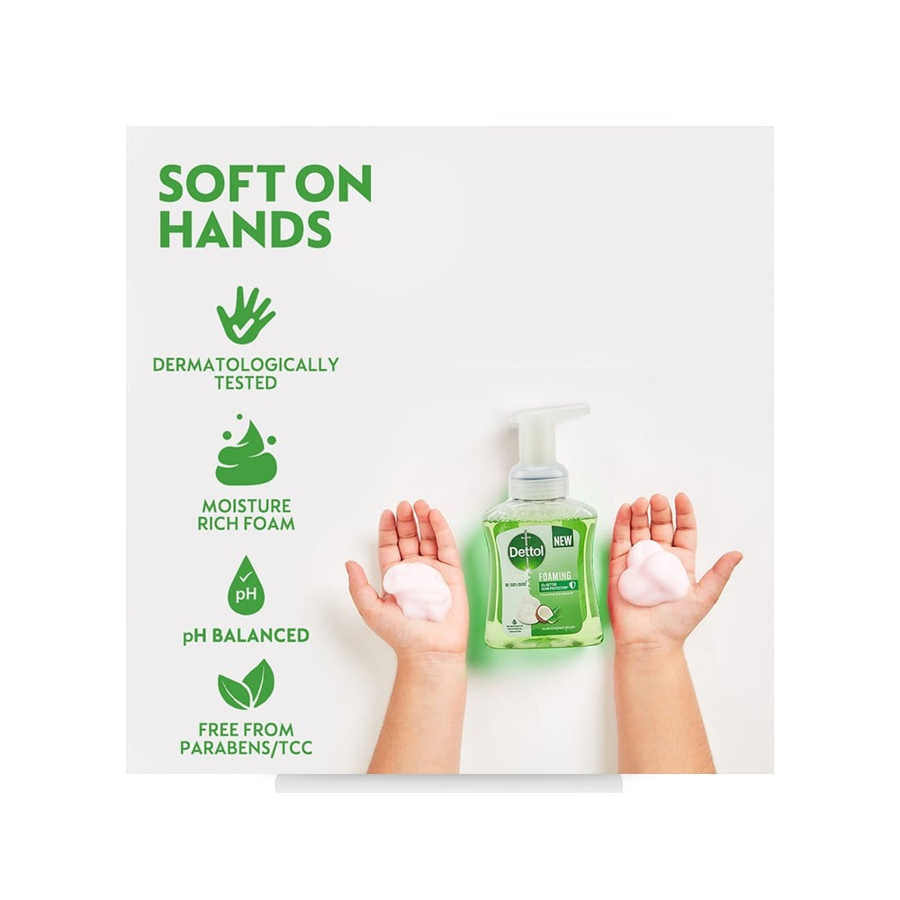 Dettol Aloe Coconut Foaming Handwash 250 ml - Pack of 2 : 2 x 250 ml