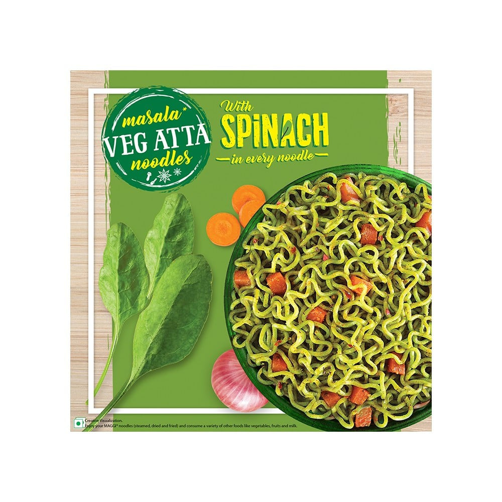 Maggi Nutri-licious Masala Veg Atta Instant Noodles with Spinach : 290 g