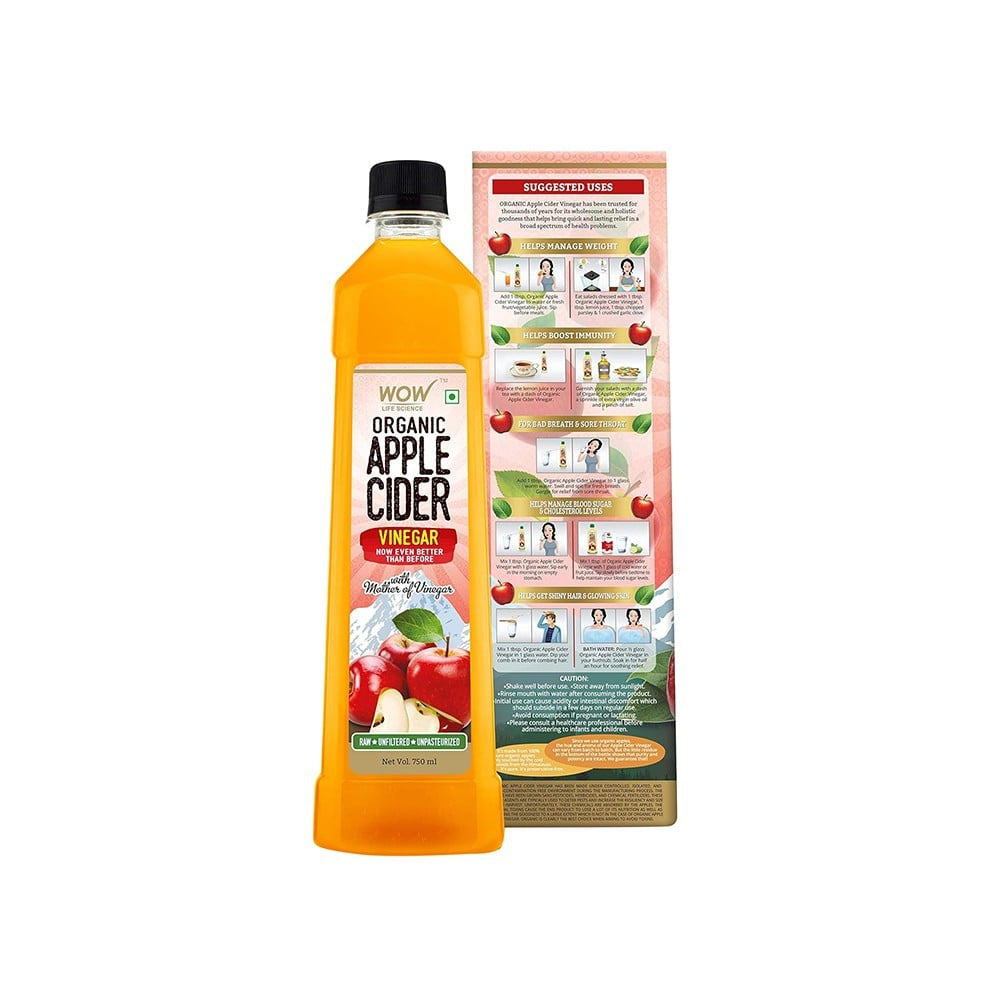 WOW Life Science Apple Cider Vinegar : 400 ml
