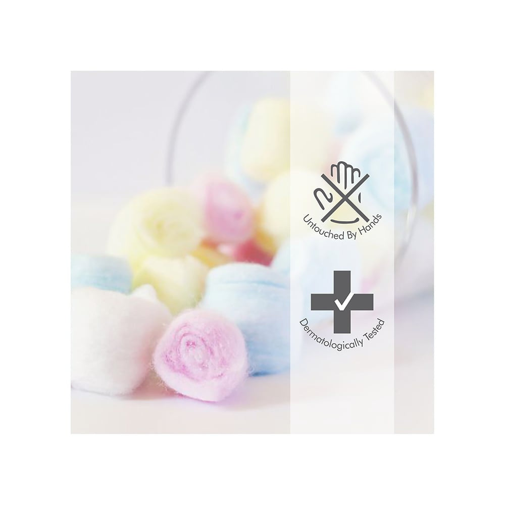 Tulips Coloured Cotton Balls : 1 pack (120 pieces)